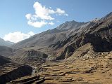 04 View Of Trail Towards Kang La With Nar Village On Right 